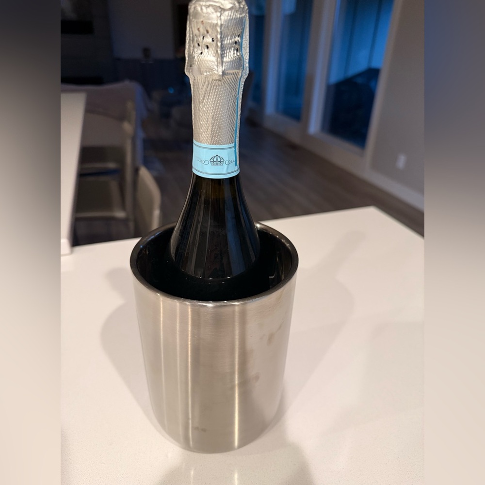 West Elm Stainless Steel Wine Chiller